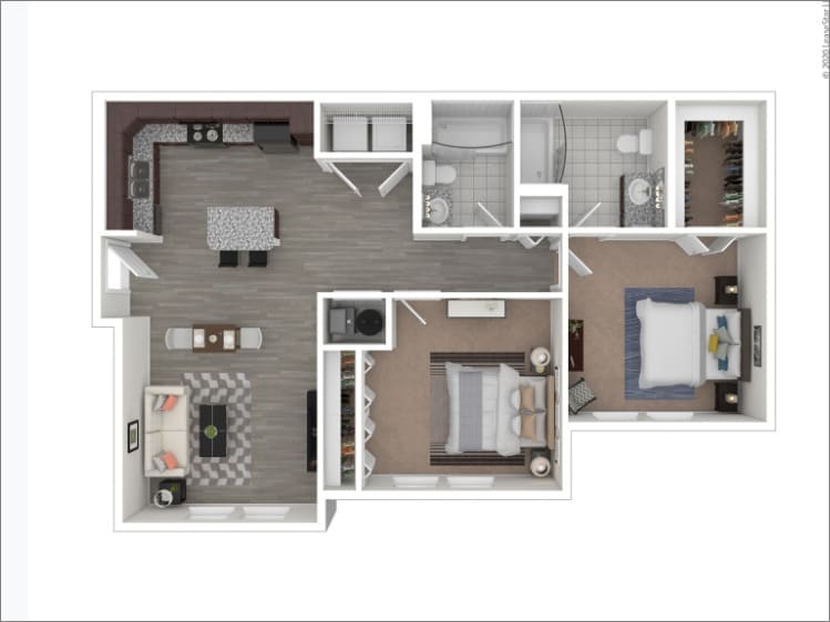 2 BDRM Floorplan - Two Bedroom