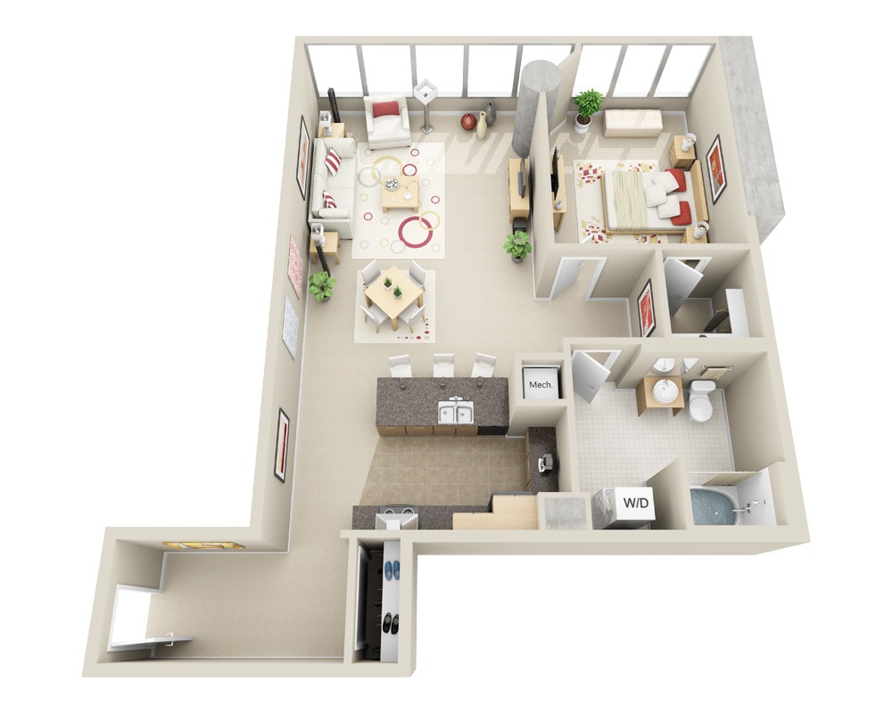 Floor Plan - Midrise A1N