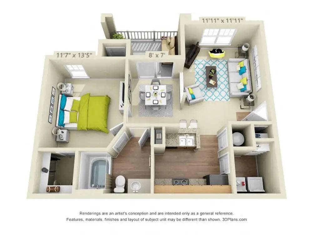 Floor Plan - The Carlyle Renovated