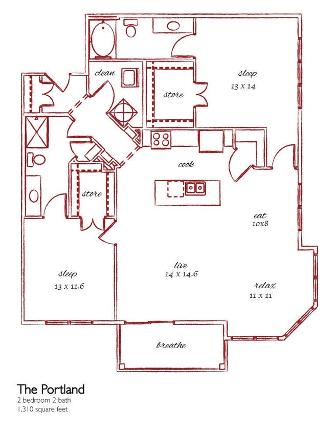 Floor Plan - The Portland