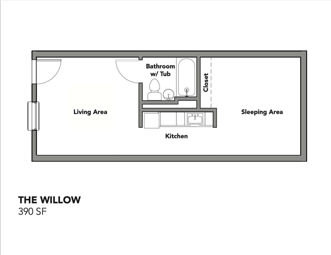Floor Plan - The Willow at The Perch