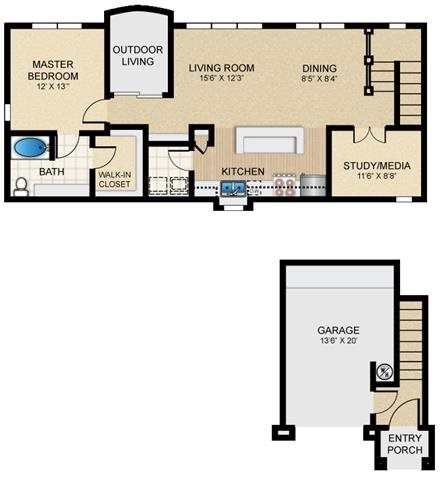 Floor Plan - Serape - Attached Garage