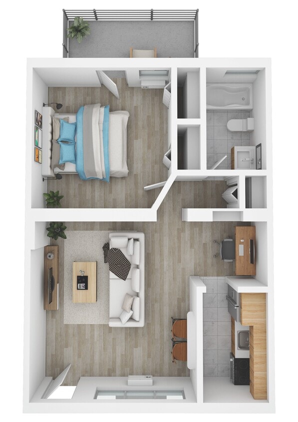 Floor Plan - Residence 17, Floors 1-3