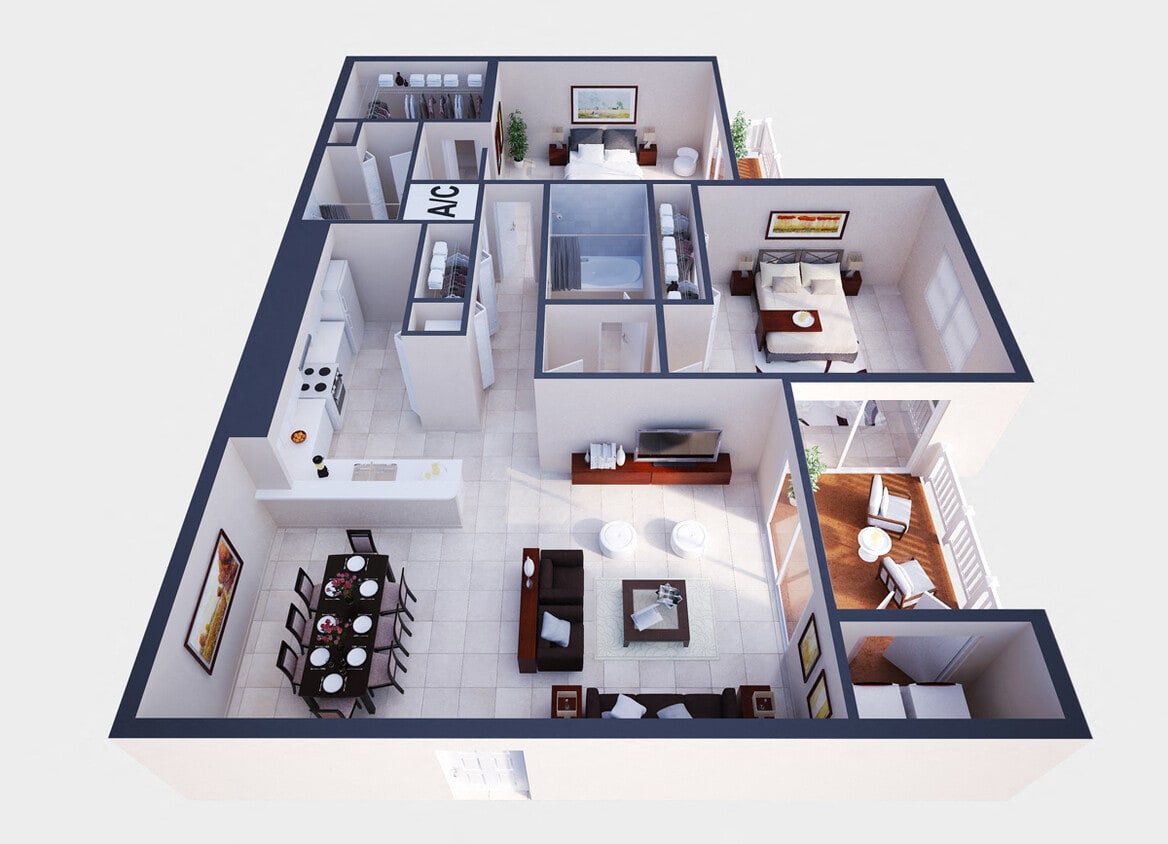 Floor Plan - Model B1
