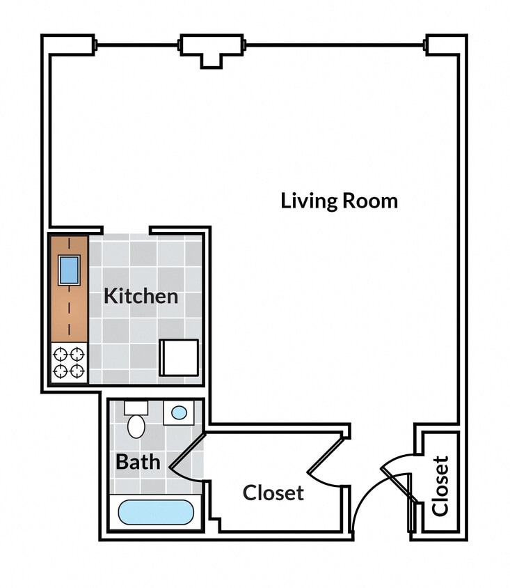 Floor Plan - Studio 25 Tier