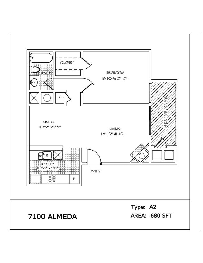 A2 - One Bedroom/One Bathroom