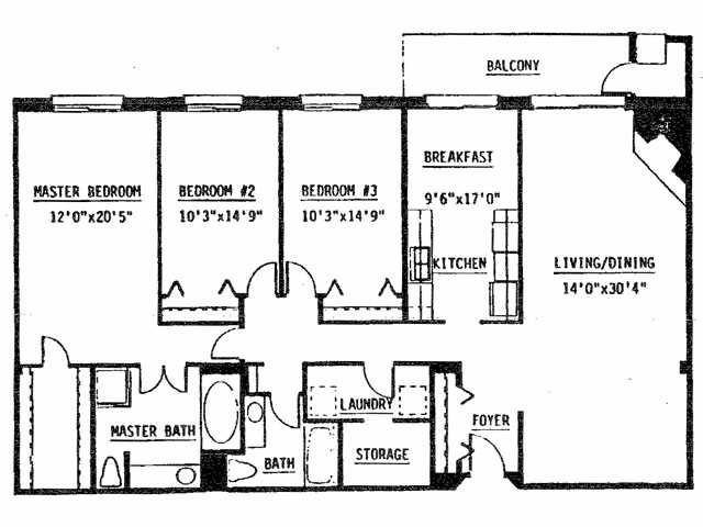 3BR/2BA - Three Bedroom