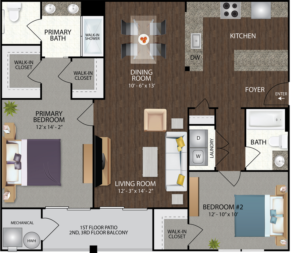 Floor Plan - Mustang II Interior Unit