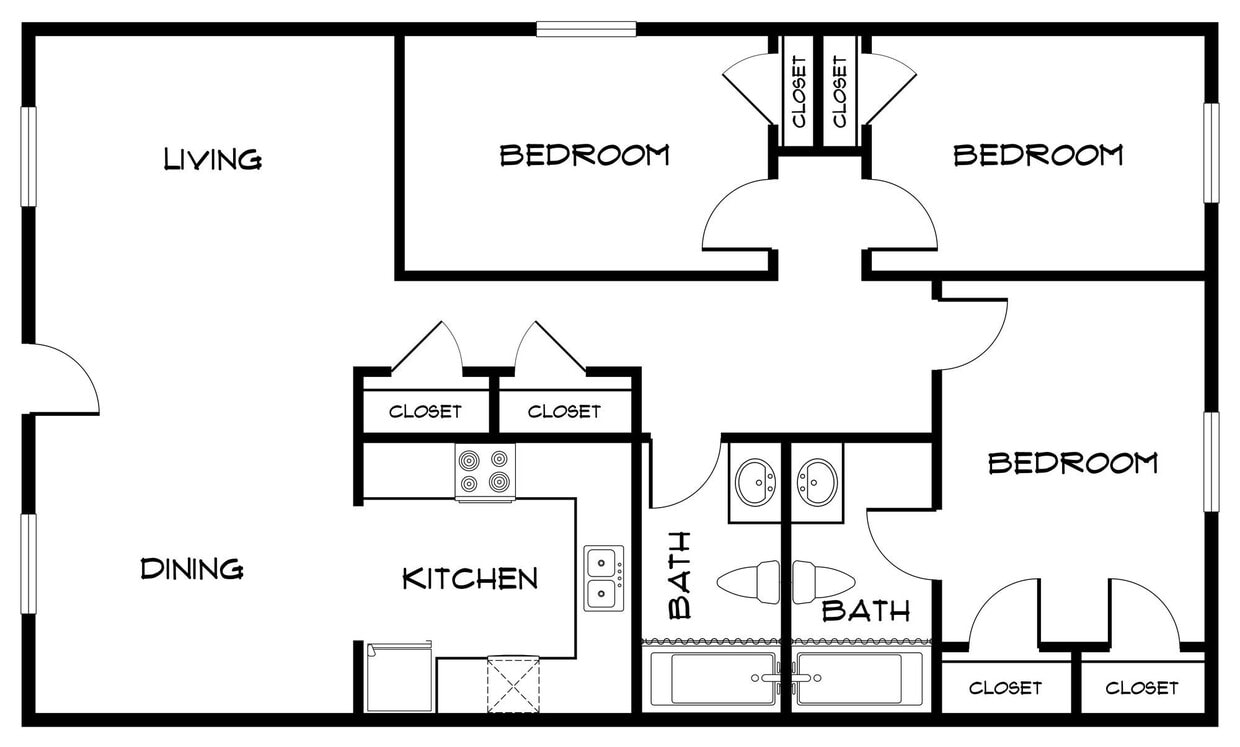 Floor Plan - Three Bedroom