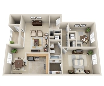 1BR/1BA with Den - 1 Bedroom