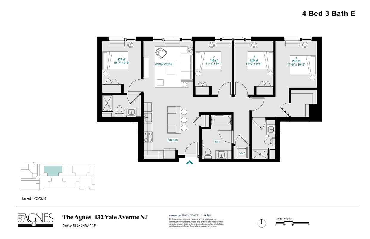 Floor Plan - Private Room with Private Bath D