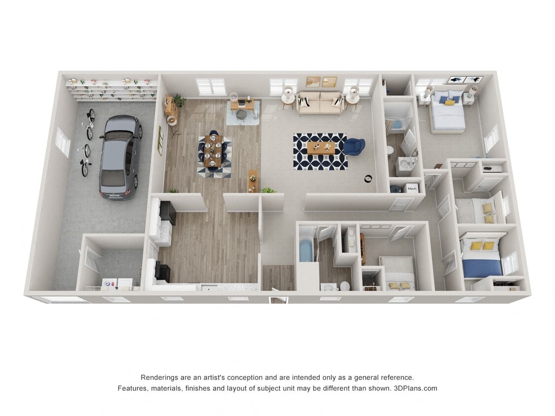 Floor Plan - 4 x 2 A TH