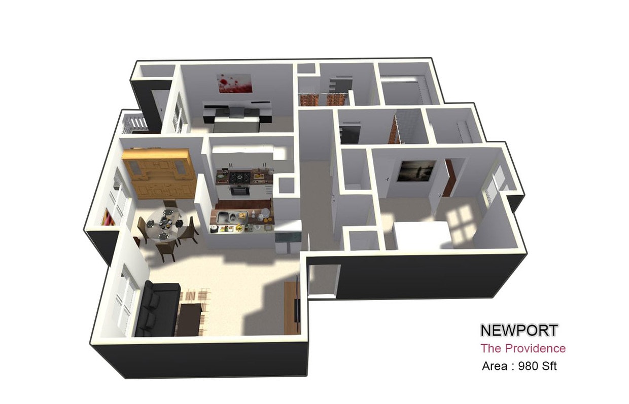 Two Bed / Two Bath - Two Bed / Two Bath