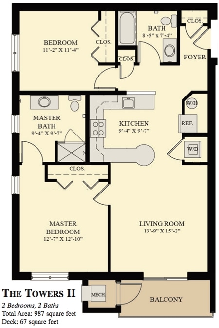 2 bedroom / 2 bath - Two Bedroom Furnished