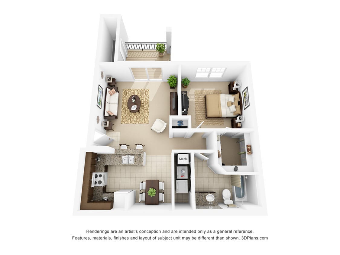 Sm1x1CH - Unit A - One Bed/One Bath Phase 3 Charleston