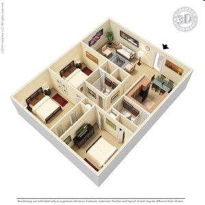 Three Bedroom - Three Bedroom
