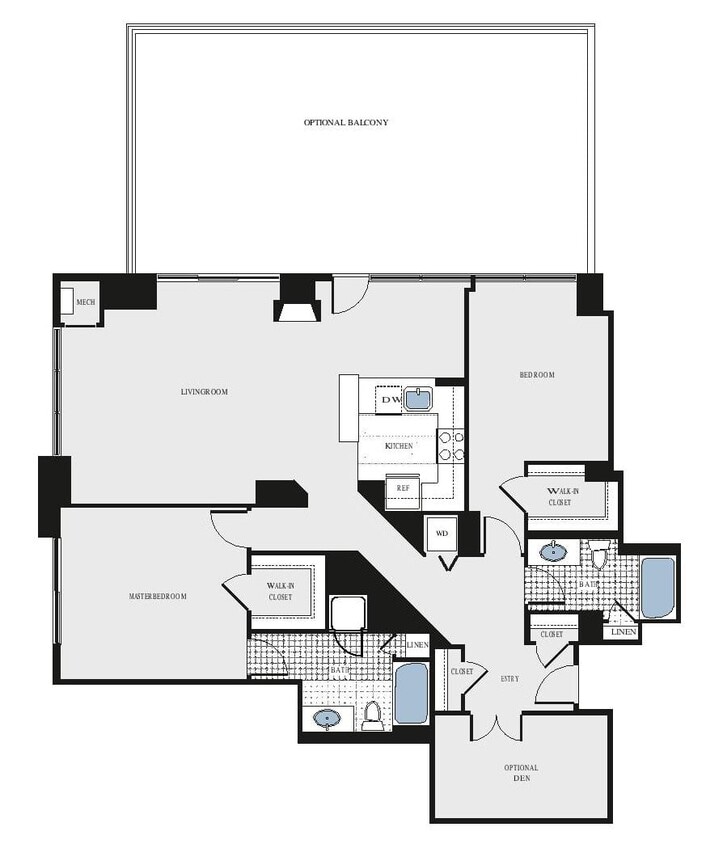 Floor Plan - 2 Bed/2 Bath Den - bcd3