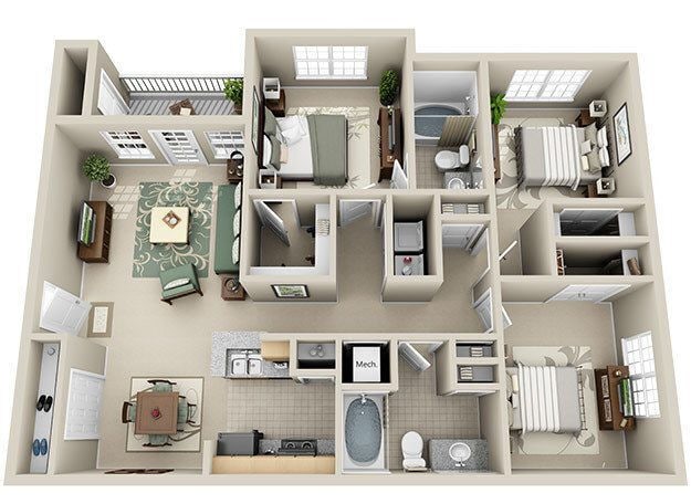 Floor Plan - Magnolia Renovated