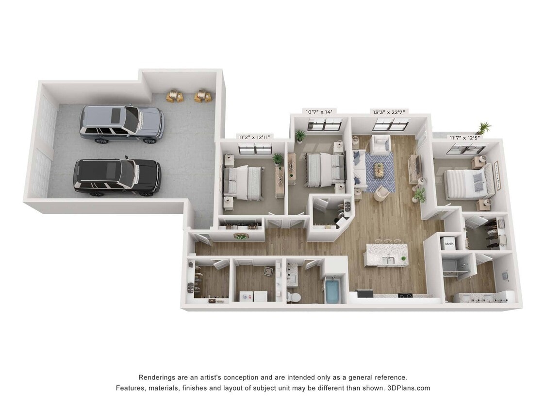 Floor Plan - Ashby - Attached Garage 