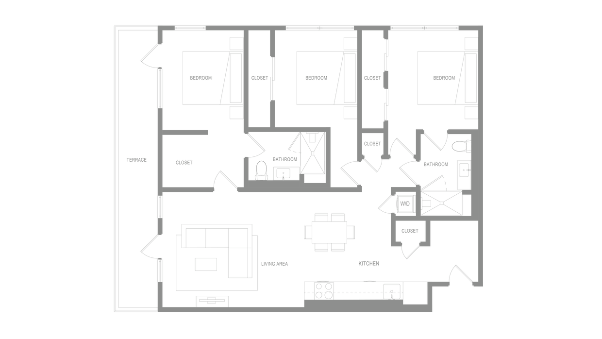 Floor Plan - Alta 3 Bedroom A