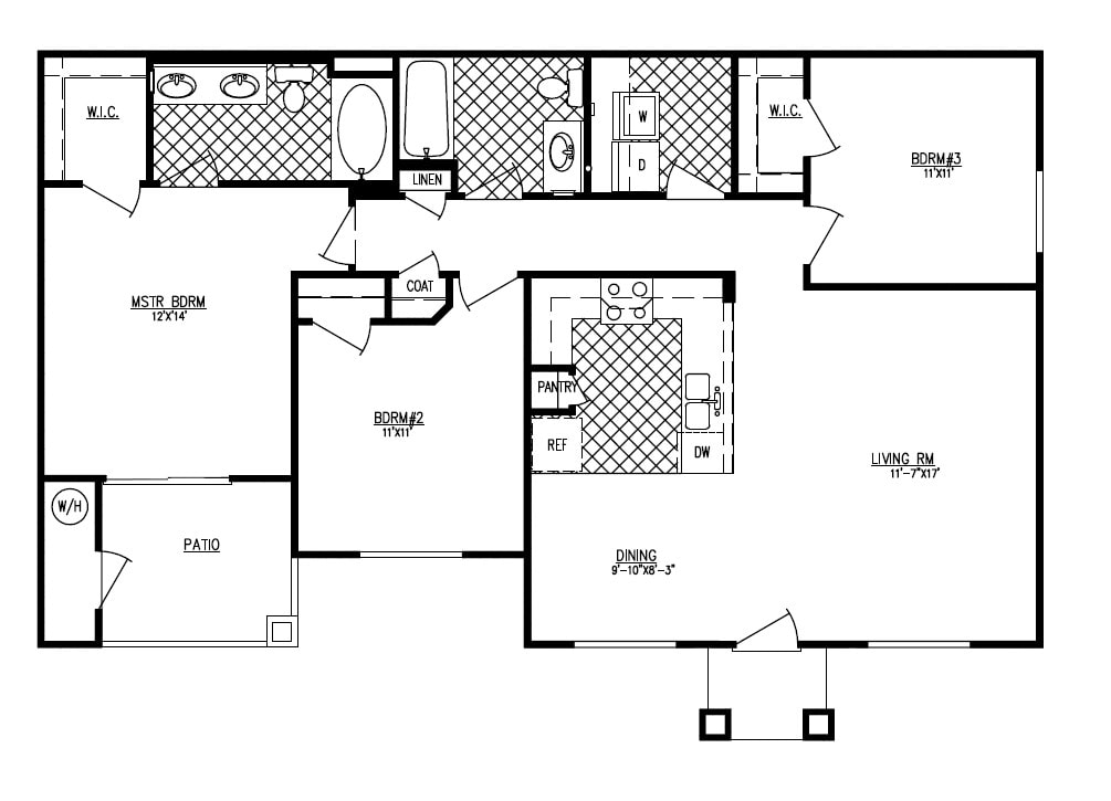 3 bedroom - 3x2 