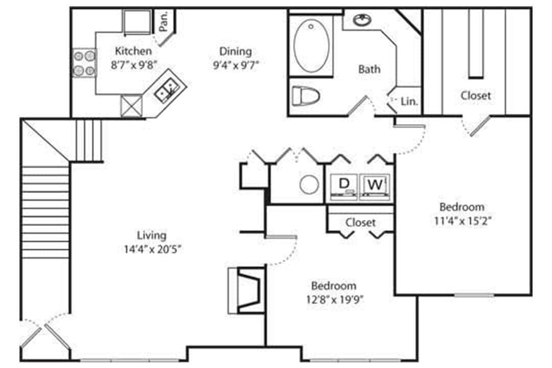 Floor Plan - Green Ash Renovated B1r