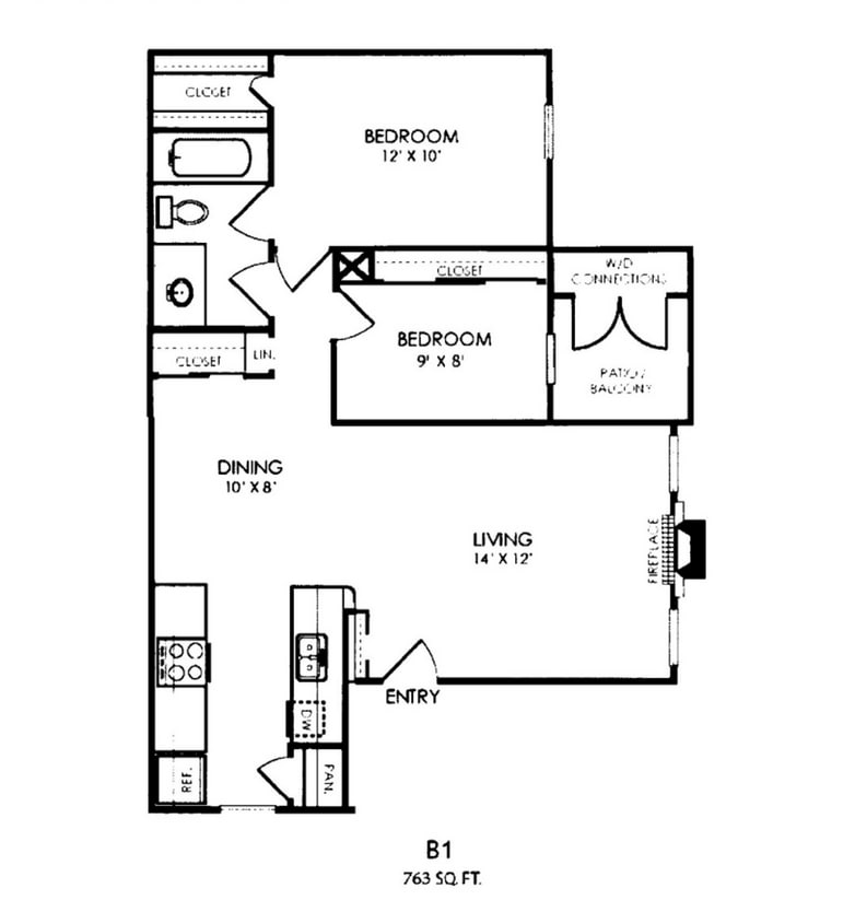 Floor Plan - B1 - Boardwalk at Windcrest