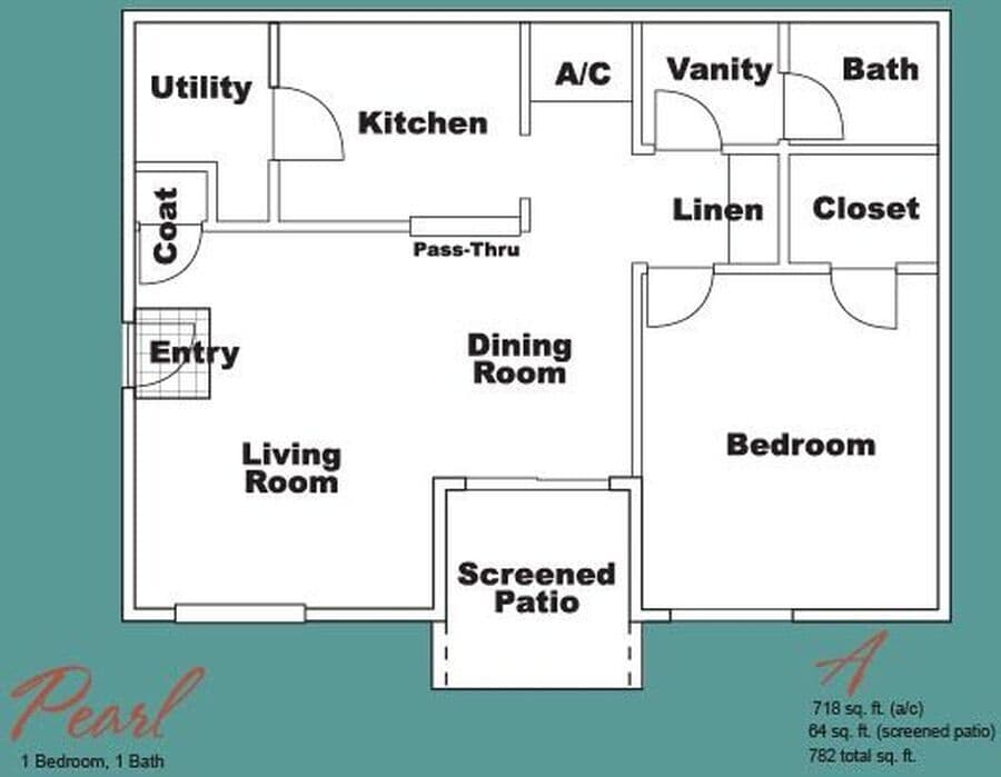 One Bedroom One Bath 782 sqft - One Bedroom | One Bath