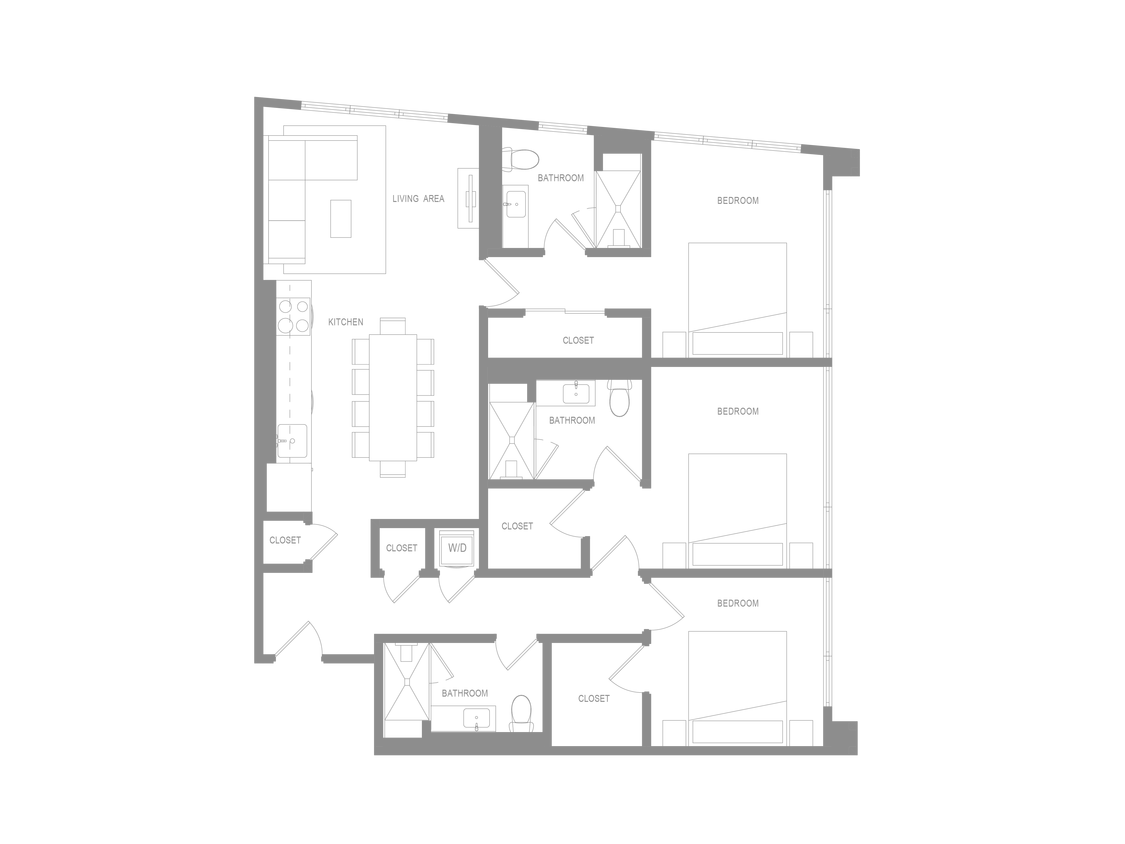 Floor Plan - Alta 3 Bedroom D