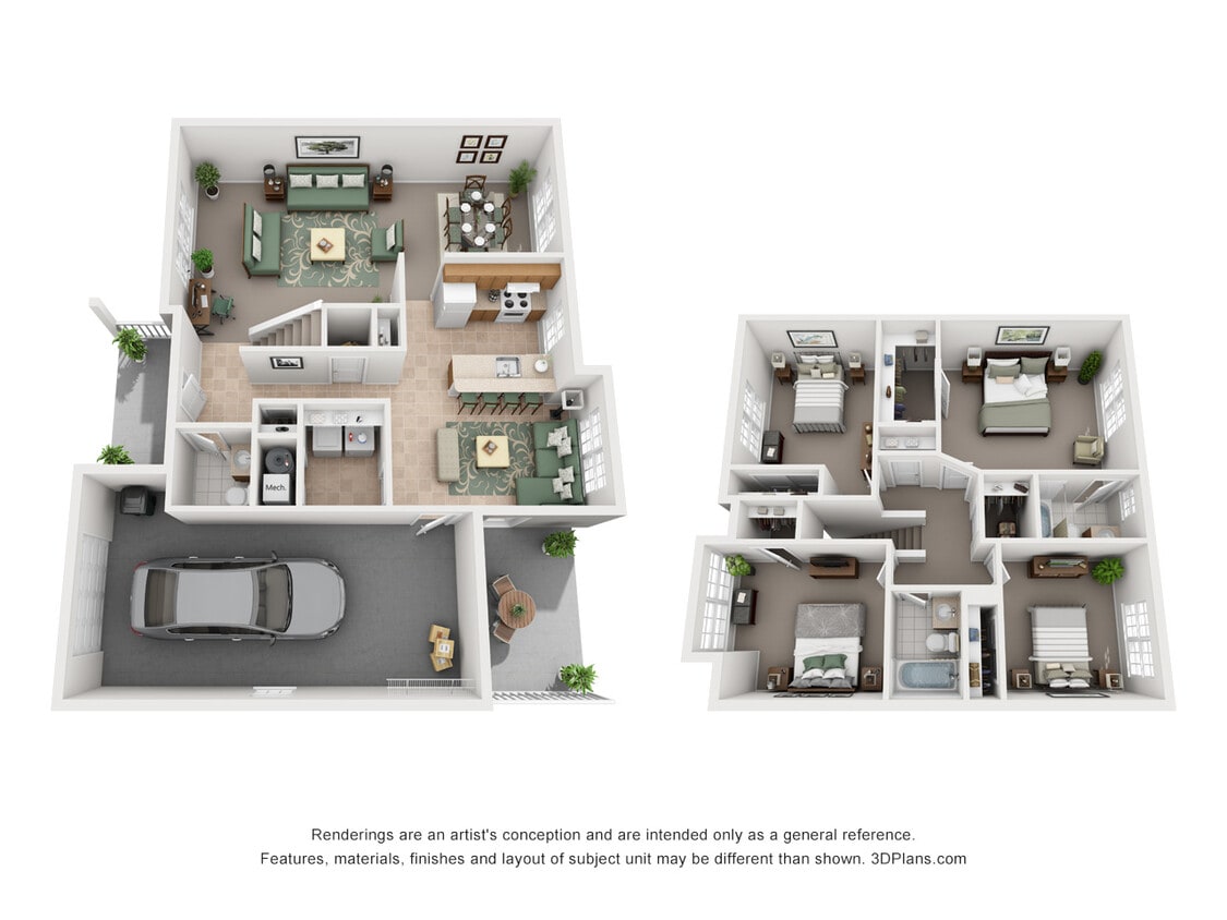 Floor Plan - Prairies III-X - Active Duty