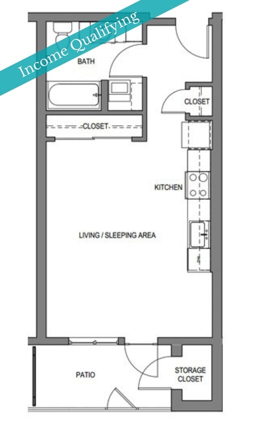 Floor Plan - Studio-MFTE-B2