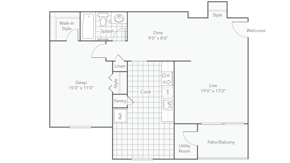 Explore this thoughtfully designed layout perfect for modern living and entertaining. - Atlanta