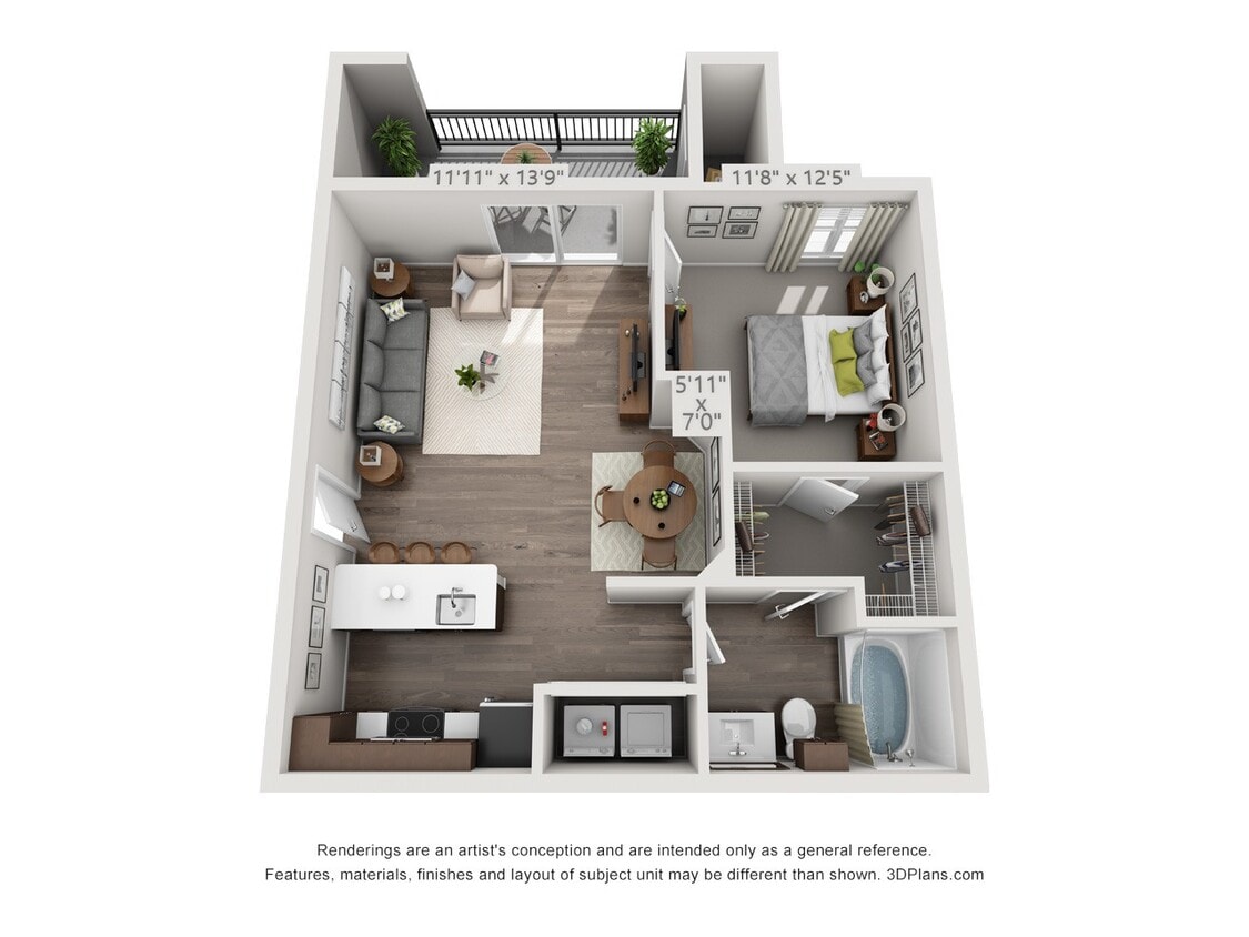 Floor Plan - Andover Park 1A1
