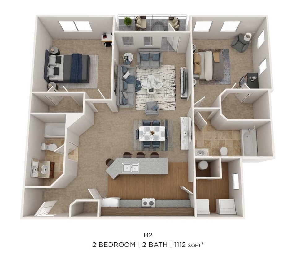 Floor Plan - Two Bedroom