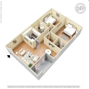 2BR/1BA - The Bonelli