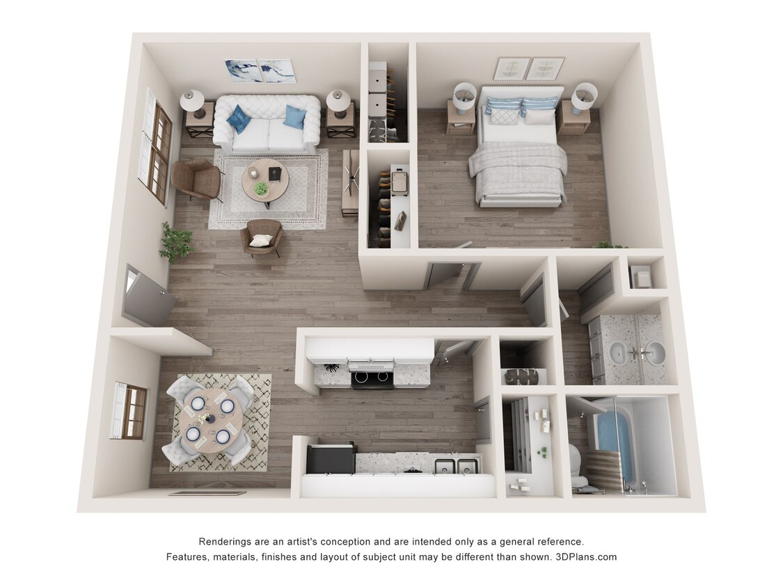 Floor Plan - 1 Bedroom
