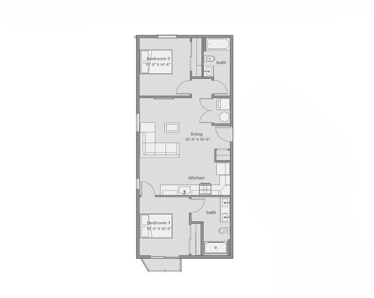 The Benjamin 2BR/2BA - 2/2.00