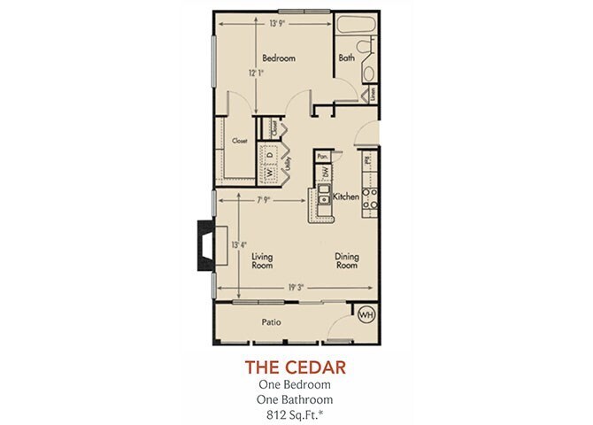 Floor Plan - Cedar - Renovated