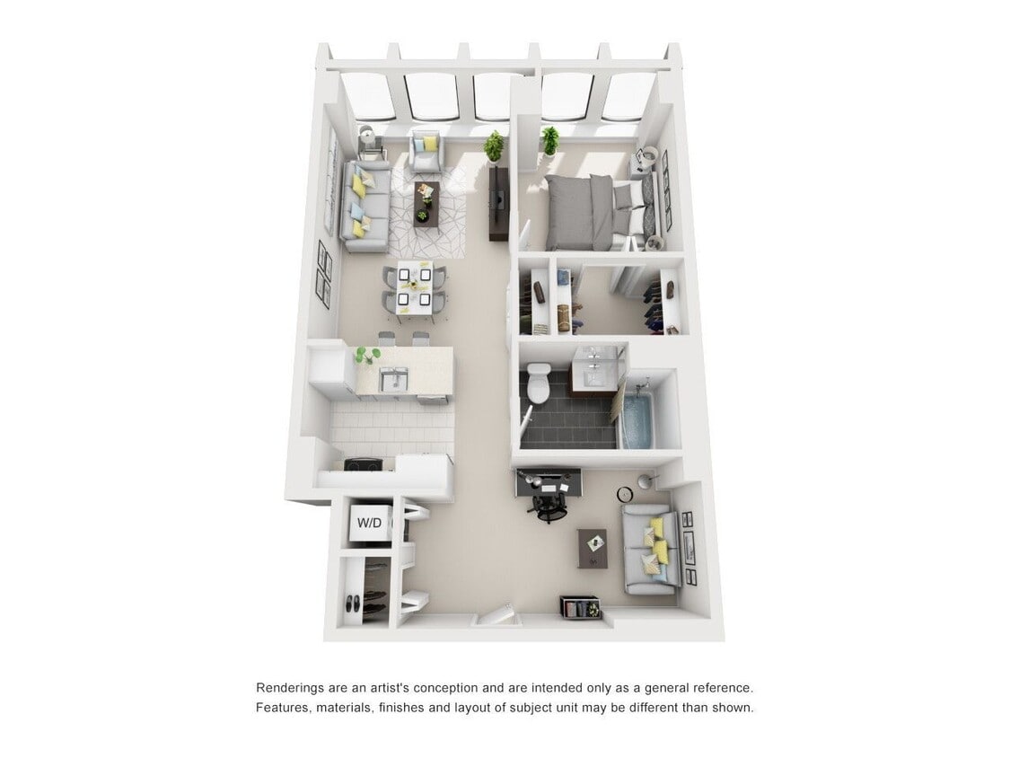 Floor Plan - 1 Bedroom