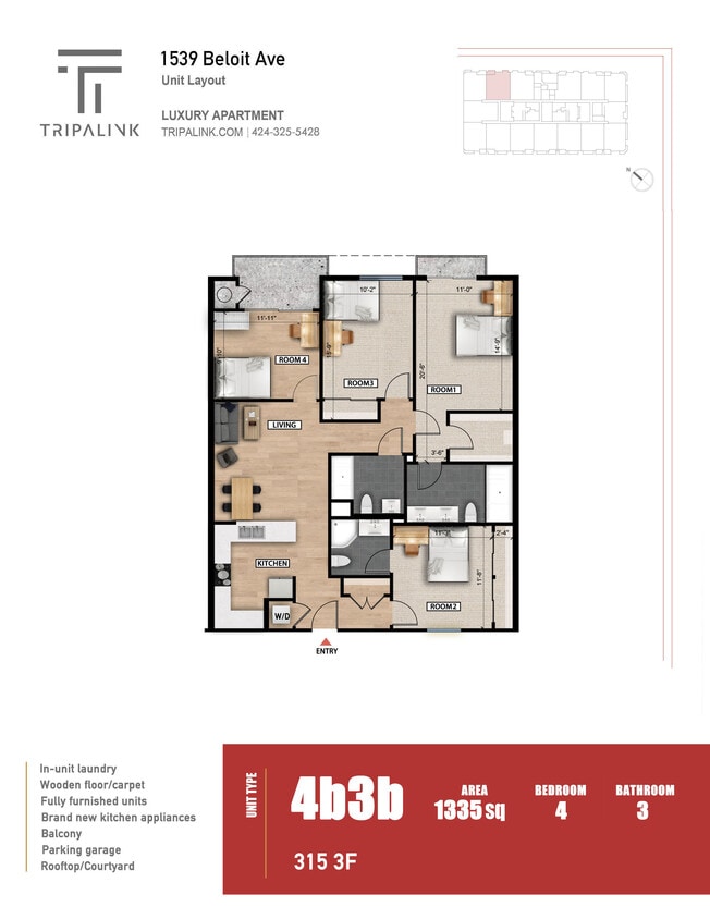 Floor Plan - Unit 315