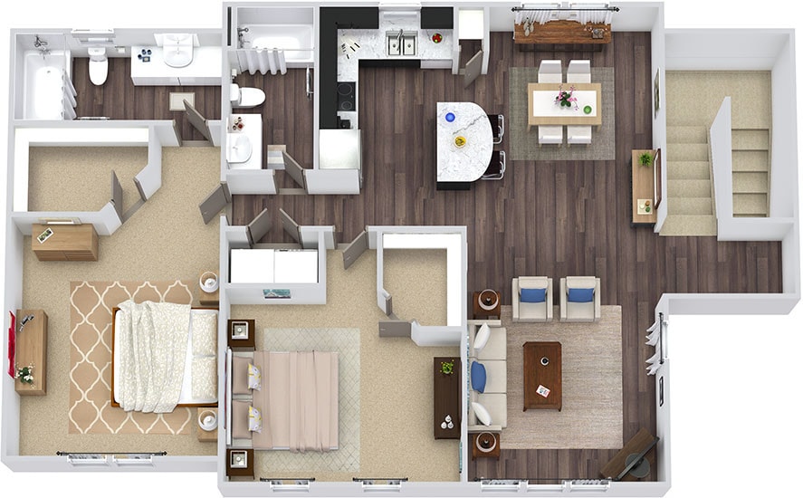 Floor Plan - Crabtree with Attached Garage