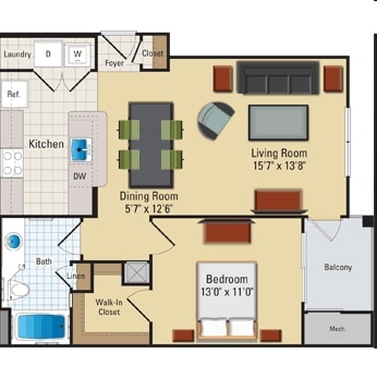1BR/1BA - A3