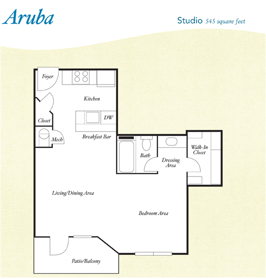 Aruba - studio.png - S1 - Aruba - Studio, One Bathroom