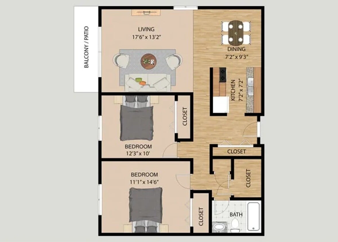 Floor Plan - 2bd1ba