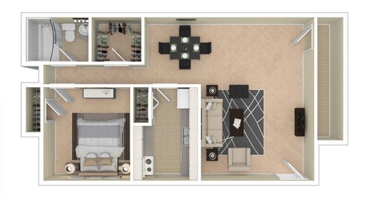 VairoVillage 1BD 1Bath 615sqft - 1 Bedroom Junior Deluxe