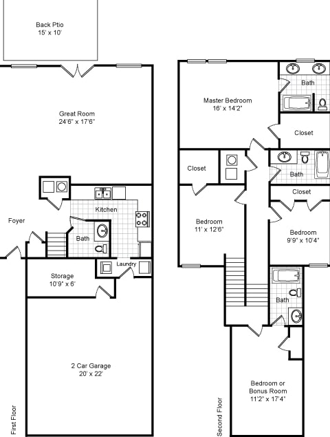 4BR/3.5BA - 4x3.5 Premier