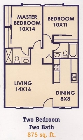 2BR/2BA - 2X2P$WD