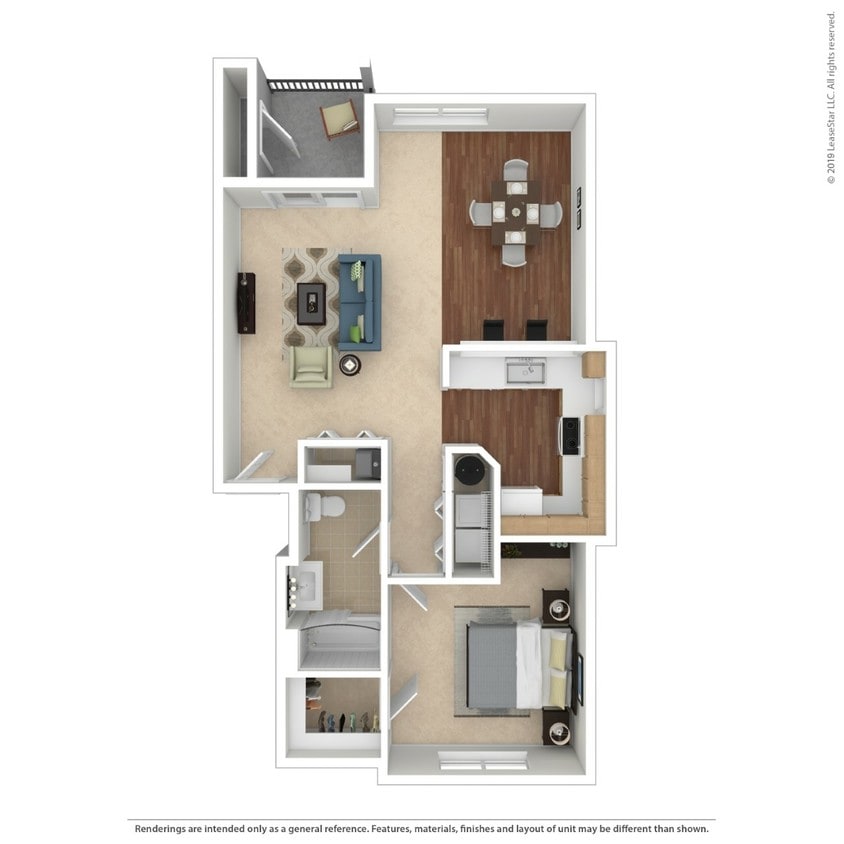 A3 1X1.jpg - One bedroom one bathroom A3