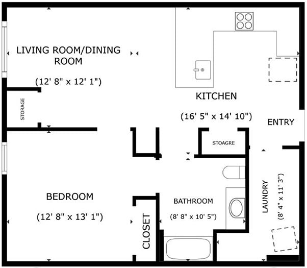 1 Bedroom Unit - Fully furnished 1BR