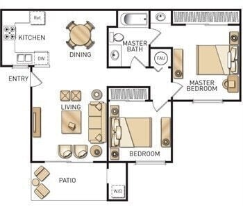 Floor Plan - 2/1